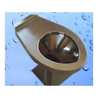 不锈钢蹲便器@不锈钢坐便器采用脚踏式冲水方式