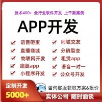APP定制开发商城直播社交物联网打车代驾跑腿小程序软件